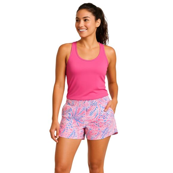 Lilly Pulitzer Luxletic 4” Runaround Shorts Size Large - Picture 1 of 9